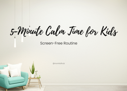 5-minute calm time for kids using a screen-free printable activity
