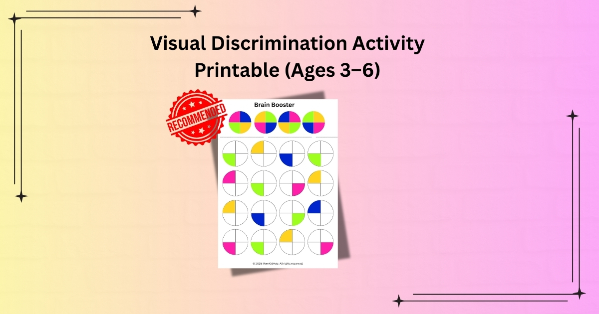 Free Visual Discrimination Worksheet for Kids (Fun Brain-Boosting Activity)