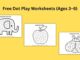 Free dot play worksheets