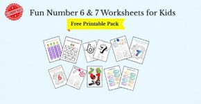 free printable number 6 and 7 worksheets for preschool kids