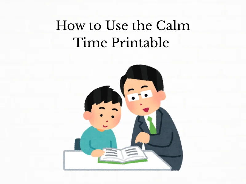 screen-free calm activity setup for kids at home