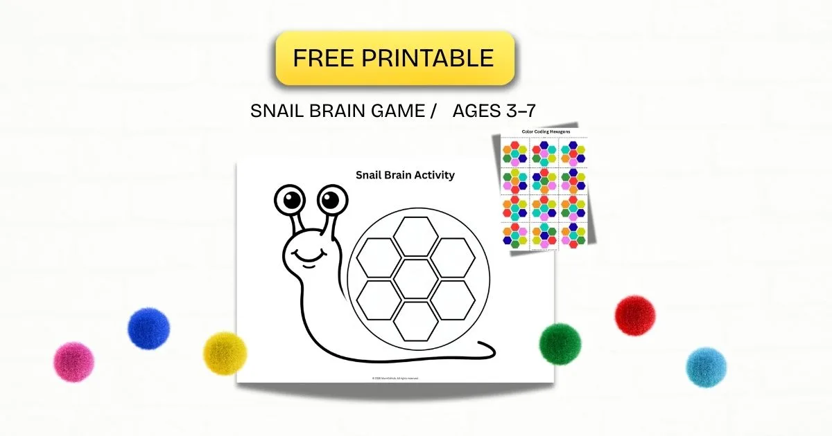 Snail Brain Activity Printable for Kids (Free PDF Download)