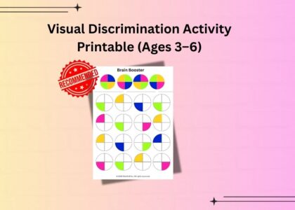 Visual discrimination worksheet for kids to improve observation and focus skills
