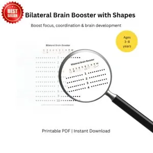 Bilateral Brain Booster with Shapes | Coordination & Focus Activity for Kids (Printable PDF)