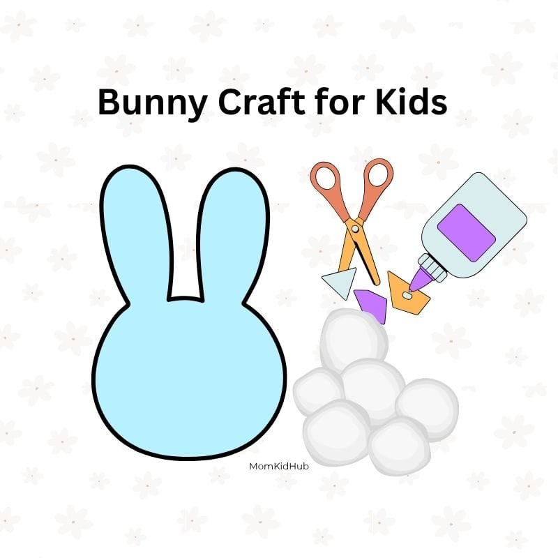 Bunny craft for kids easy Easter art activity