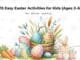 Easter activities for kids with colorful eggs and fun learning ideas