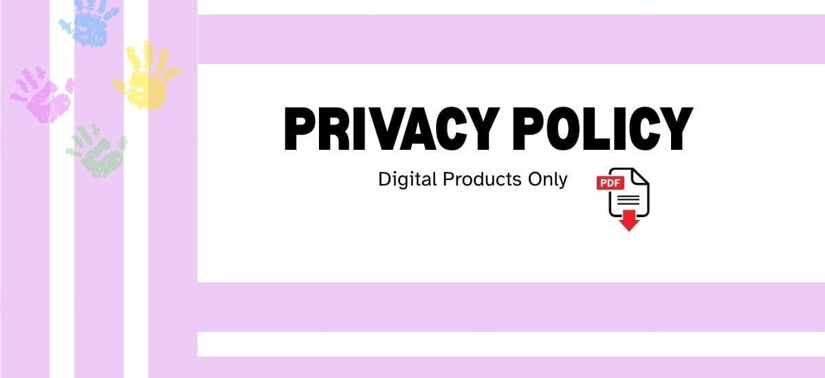 Privacy policy for digital printable worksheets MomKidHub