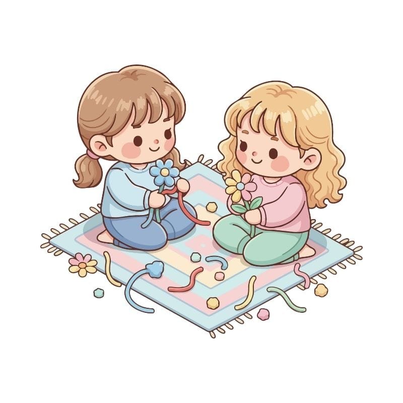 spring season for kids with flowers and outdoor activities