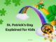 st patricks day symbols rainbow shamrock leprechaun for kids