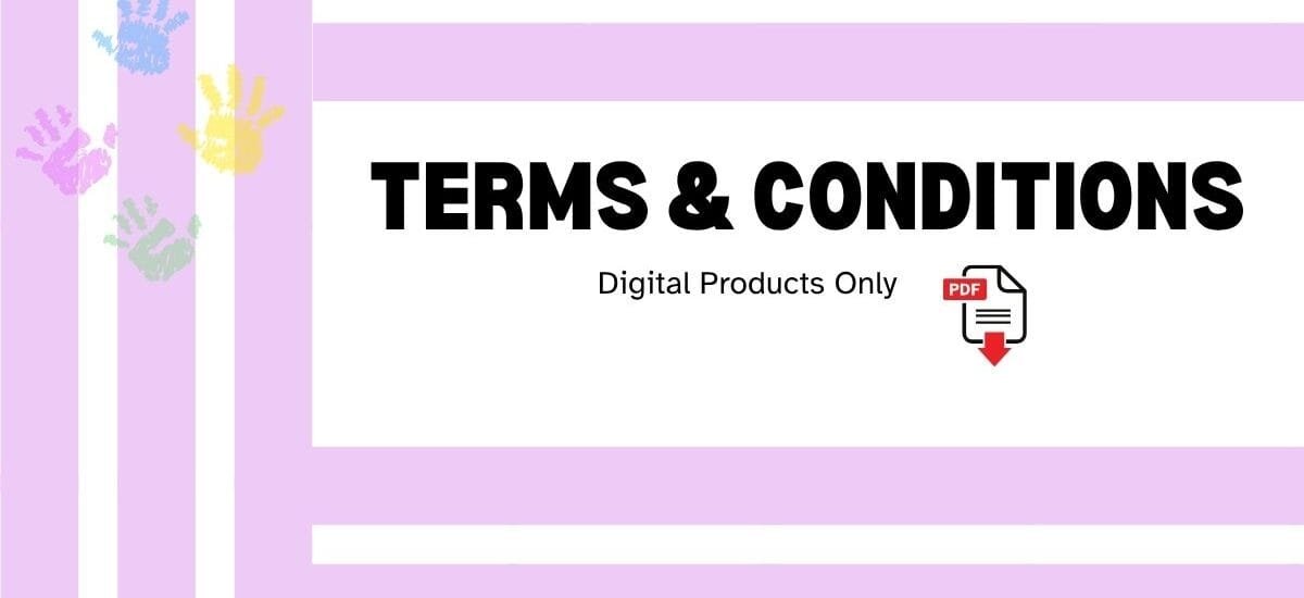 Terms and conditions for digital printable worksheets MomKidHub