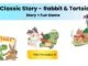 Rabbit and tortoise story for kids with free printable race game