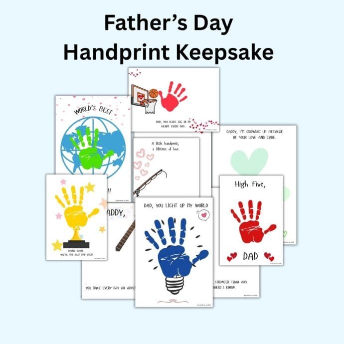 Father's Day Handprint Keepsake