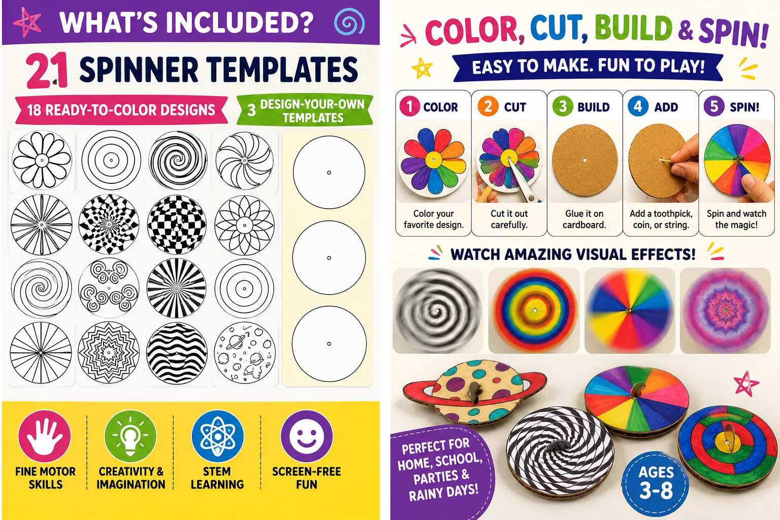 Spinner Printable For Classroom
