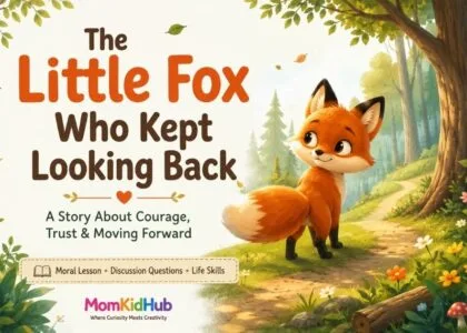 The Little Fox Who Kept Looking at Everyone Else – an original children's story about self-esteem and confidence by MomKidHub.