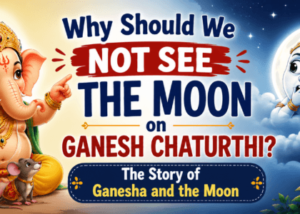 Lord Ganesha and Chandra, the Moon God