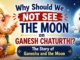 Lord Ganesha and Chandra, the Moon God