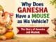 Lord Ganesha with Mushak, his mouse vehicle