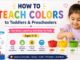 How to teach colors to toddlers and preschoolers with fun color learning activities