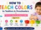How to teach colors to toddlers and preschoolers with fun color learning activities