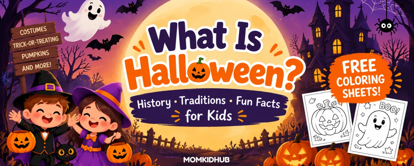 What is Halloween? History, traditions and fun facts for kids with free Halloween coloring sheets